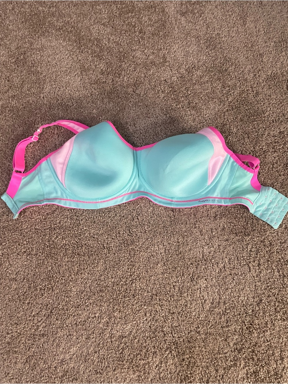 Freya Aqua and Hot Pink Sport Bra